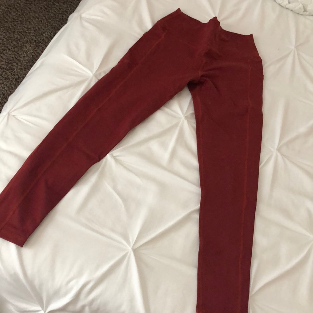 Buff bunny leggings size medium red